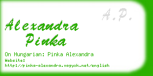 alexandra pinka business card